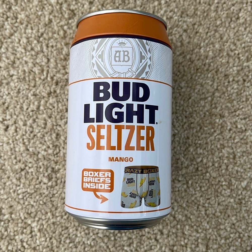 NEW BUD LIGHT SELTZER MANGO BOXERS Boxer Briefs SIZE XL Extra Large MENS